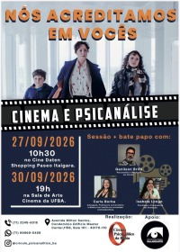 Cartaz do filme CINEMA E PSICANÁLISE: NÓS ACREDITAMOS EM VOCÊS