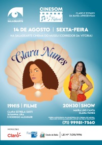 Cartaz do filme CINESOM CLARA NUNES: CLARA ESTRELA