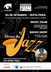 Cartaz do filme CINESOM DIVAS DO JAZZ: ESTADOS UNIDOS VS BILLIE HOLIDAY