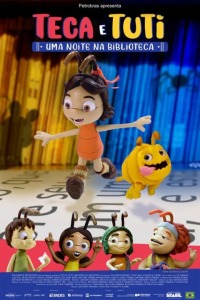 Cartaz do filme TECA E TUTI – UMA NOITE NA BIBLIOTECA